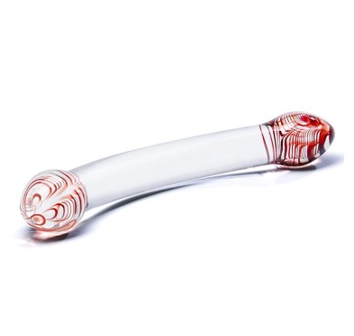 Szklane dildo - Glas Red Head